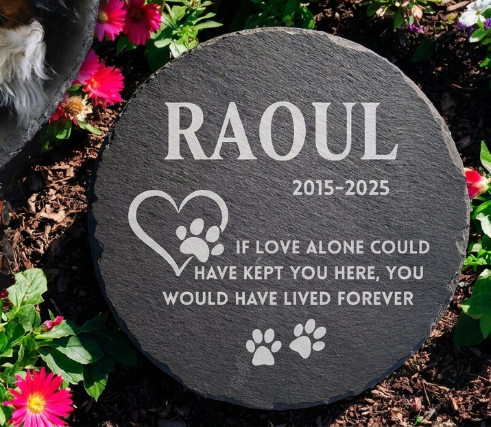 Their Place Memorial Stone — Round